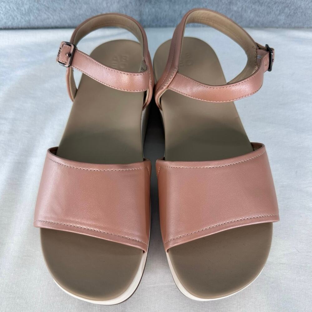 ABEO Woman’s sz 11 Devyn Platform Sandal Rose Gold Leather Strappy Sandal Ortho - Picture 3 of 10